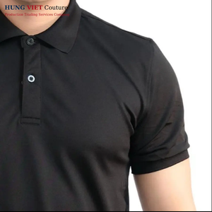 Mode décontractée pour hommes et femmes 250 grammes pour polo confortable respirant coton polyester brodé pour tous les âges tricoté - Product Image 4