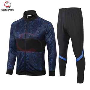 Ensemble de survêtement de sport moderne à fermeture éclair, deux pièces, écologique, pour jogging, fabrication de vêtements personnalisés - Product Image 2
