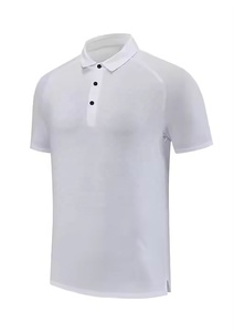 Deportes para hombre entrenamiento fitness correr atlético para hombre secado rápido 130 GSM 85% poliéster spandex tops Polo camisetas deporte Polo camisa - Product Image 5