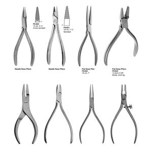 Alicates de Punta Aguja de 14 cm, Alicates de Punta Plana Dentada Cruzada de 18 cm (7''), Alicates de Extracción de Alambre de Alta Calidad con Bloqueo de Tornillo de 13 cm (5'') - Product Image 1