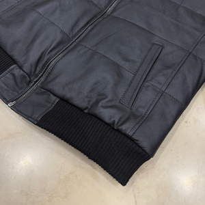 Vente en gros Veste en cuir de qualité supérieure pour hommes, moto, mode hivernale, veste décontractée personnalisée en cuir véritable de fabrication professionnelle - Product Image 4
