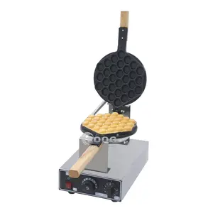 Yeni tasarım 220V 110V ticari kabarcık kül Waffle yapma makinesi döner Hong Kong tayvan döner yumurta Waffle Baker Maker