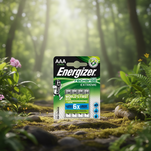 Pile rechargeable Energizer AAA 800 mAh Extreme, lot de 4, préchargées - Product Image 3