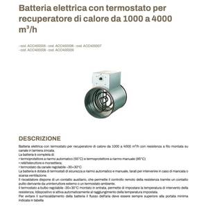 Sistema HVAC Tecnosystemi con Batería Eléctrica y Termostato para Recuperación de Calor de 1000 a 4000 M/h - Product Image 4