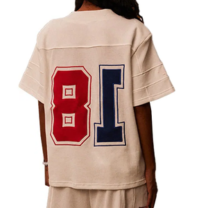 เสื้อยืดปักลายลำลองของผู้ชายผ้าฝ้าย100% ระบายอากาศได้ดีราคาสมเหตุสมผลผ้าถ้อยคำที่มีลายตัวอักษร - Product Image 5