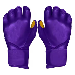 Guantes de bateo de béisbol de cuero genuino recién llegados del fabricante superior Guantes de softbol con logotipo personalizado de secado rápido para lanzador - Product Image 1