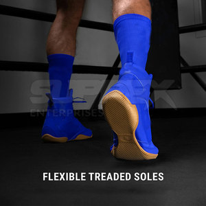 Zapatos de Boxeo de Cuero Flexibles para Hombre, Suela Suave Antideslizante, Calzado Deportivo de Interior, Color Personalizado a la Moda - Product Image 2