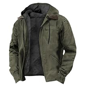 Authentic Collection <b>Thermal</b> Electronic Self-Heating Bomber Jacket Men's 100% <b>Wool</b> Quick Dry Woven Stand Collar Rechargeable - Product Image 1