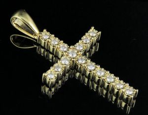 Latest Arrival Simple DesignS925 <b>Sterling</b> <b>Silver</b> With Moissanite Diamond <b>Cross</b> Luxury Jewelry <b>Pendant</b> for Women - Product Image 1