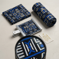 Ensemble Robe et Jupe Pagne Malien pour Femme – Imprimé Wax Vibrant Brodé, Teint Naturel, Coton Lin Respirant, Fabriqué au Mali