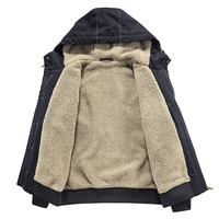 Veste cargo à capuche en polaire personnalisée pour homme, chaude, hiver, coupe oversize, brodée, en coton, multi-poches, décontractée, vente en gros