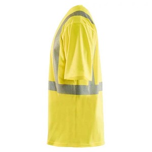 Camisetas de Cuello en V para Hombre, Camisetas de Trabajo de Manga Corta de Alta Visibilidad para Adultos, Camisetas de Poliéster para Hombre - Product Image 3