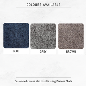 Tapis de bain doux à motif solide en polyester et coton fabriqué à la machine, disponible avec logo personnalisé, d'origine indienne - Product Image 4