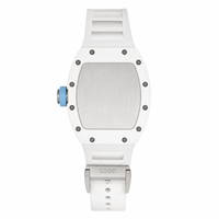 Montre mécanique squelette pour homme, boîtier en céramique bleue haut de gamme, nouveau modèle, anti-magnétique, étanche, ultra-mince, Business 173