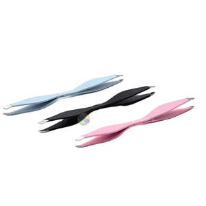 Pinzas de Cejas de Acero Inoxidable de Doble Cara de Primera Calidad, Puntas Inclinadas de Precisión, Herramienta de Belleza de Lujo Hecha a Mano - Product Image 4