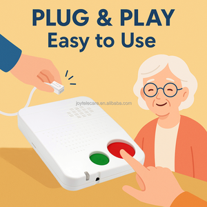 PSTN Communication bidirectionnelle Système d'alarme de soins à domicile pour personnes âgées | Dispositif d'appel de téléavertisseur médical <span class=keywords><strong>fixe</strong></span> pour l'assistance aux personnes âgées - Product Image 4