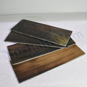 Plaques en corne de buffle noir naturel Écailles en corne polies pour poignées de couteaux et artisanat | Fabriqué en Inde - Product Image 6