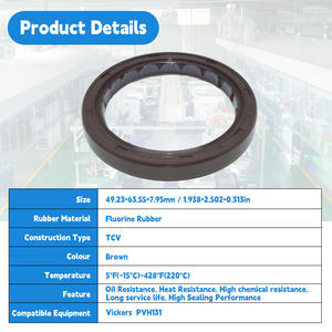 Guarnizione dell'olio della pompa idraulica in gomma NBR per PVH131 pompa TCV tipo 49.23x63.55x7.95 dimensioni - Product Image 5
