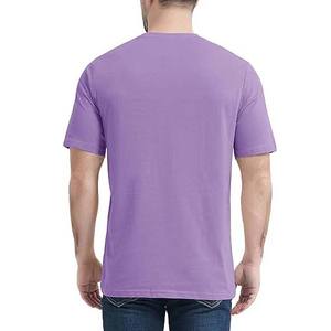 เสื้อผ้าผู้ชายผ้าฝ้ายผสมใยไผ่แบบลำลอง ไม่มีลาย รับผลิตตามแบบ OEM พร้อมสกรีนโลโก้ เสื้อคอกลมถัก ระบายอากาศได้ดี ไซส์ใหญ่ - Product Image 2