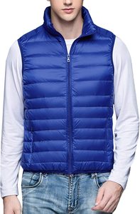 Veste coupe-vent unie sans manches pour acolyte d'extérieur personnalisée OEM doudoune rembourrée gilet sans manches pour hommes - Product Image 3
