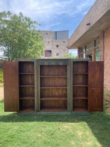 Almirah ไม้แข็ง3ส่วนสไตล์อินเดียคลาสสิกหรูหราออกแบบทันสมัยสำหรับรับประทานอาหารโรงแรมห้องนั่งเล่นห้องนอนวิลล่าสไตล์โบราณ - Product Image 6