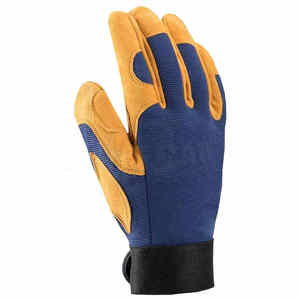 Best Wear Heat Resistance Premium Leather Mechanics <b>Gloves</b> Anti-Static Anti-Vibration <b>Silicone</b>-free Powder-free Customizable - Product Image 2