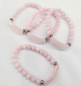 ราคาขายส่ง สร้อยข้อมือหินคริสตัลโรสควอตซ์ธรรมชาติ โซฮาอาเกต พร้อมสายยางยืด สำหรับเครื่องประดับและของขวัญ ลดราคา - Product Image 2