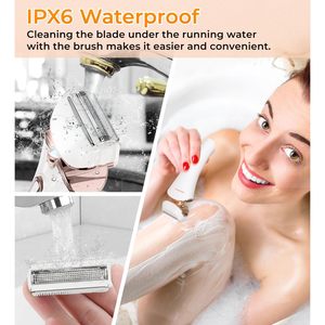 Rasoir électrique rechargeable sans fil pour femmes, tondeuse bikini et épilateur corporel, rasage humide et sec, rasoir corporel indolore - Product Image 4