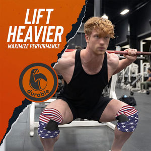 Fabricant pakistanais de bandages de genou de fitness, logo personnalisé, protection, bandages de genou pour hommes, vente en ligne, bandages de genou durables, OEM - Product Image 2