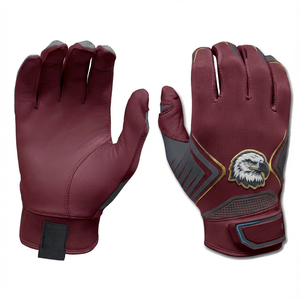 Guantes de Bateo de Béisbol de Diseño Personalizado, Palma de Cuero Especializada, Diseño Hexagonal Agresivo, MOQ Bajo, Guantes de Bateo de Softbol al por Mayor - Product Image 6