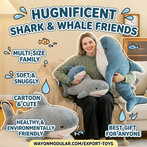 Aika Vente en gros Promotion en gros Requin en coton PP rembourré avec <span class=keywords><strong>ventre</strong></span> rayé, Mascotte marine, Pendentif cadeau - Product Image 5