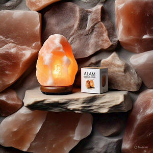 Embalaje personalizado 12-15Kg Lámpara de sal orgánica del Himalaya Mejor calidad Ecológico Amor Feng Shui Cruz Decoración del hogar Flor - Product Image 5