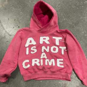 Sudadera con capucha recortada para hombre con parche de apliques lavado ácido 100% algodón pesado con logotipo personalizado - Product Image 2