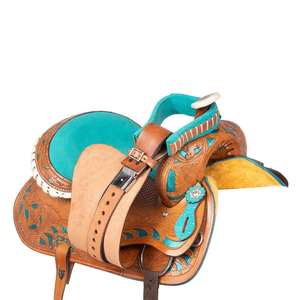 Sillín de caballo Premium de alta calidad, sillín de espectáculo occidental de cuero, estilo personalizado, tamaño de Color, origen Pakistán, hecho al mejor precio - Product Image 4