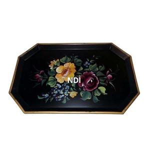 Plateau de service finition brillante à vendre maison tenir article Restaurant hôtel fournitures plateau de serveur de nourriture plateau de service en métal - Product Image 1