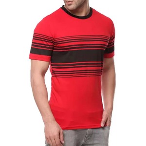 Vente en gros 100% coton luxe Ringer T-Shirt unisexe logo personnalisé col rond vierge surdimensionné lourd Ringer hommes T-Shirts - Product Image 3