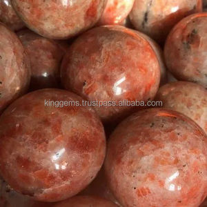 Kinggems Wholesale Natural High Quality Feng Shui Sunstone Gemstone <b>Spheres</b> Top Polished <b>Crystal</b> Ball for Love for Home Decor - Product Image 3