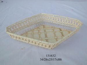 Cesta de almacenamiento de bambú rectangular Natural 100% del principal exportador, organizador de cocina para el hogar, venta al por mayor de Vietnam - Product Image 4