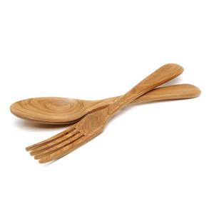 Juego de cubiertos de madera de alta calidad para cena, cuchara, tenedor, cuchillo, servidores de ensaladas, venta al por mayor, último producto - Product Image 1