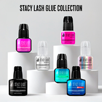 Colle pour extensions de cils sensibles (5ml/10ml) - Séchage en 5-6 secondes, liquide, waterproof, végane, sans cruauté, faible émission de vapeurs, sans formaldéhyde