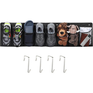 Organisateur de lit suspendu 8 poches pour camping-car avec crochet – Sac de rangement multi-poches pour chaussures, chaussettes, <span class=keywords><strong>livres</strong></span> – Étagère de <span class=keywords><strong>poche</strong></span> pour petits espaces - Product Image 1