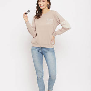 Sweat-shirts pour femmes en molleton d'hiver léger et surdimensionné - Confortables, respirants, coupe-vent, 100% coton, personnalisables - Product Image 1