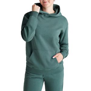 Ensemble de survêtement personnalisé pour femme en molleton de coton et polyester respirant, avec pantalon et sweat à capuche long, idéal pour l'hiver et l'automne - Product Image 2