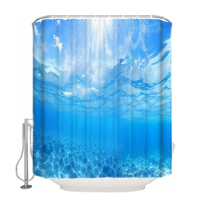 ม่านอาบน้ำผ้าฝ้ายแท้พิมพ์ลายดิจิทัลแบบกำหนดเองล่าสุด - Product Image 6