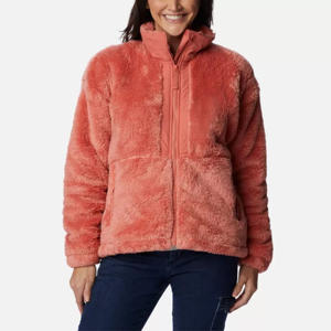 Abrigos cálidos de invierno con cremallera para mujer a la moda al por mayor, chaqueta de lana Sherpa para mujer con bolsillos grandes - Product Image 4