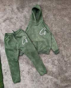 Conjunto de chándal de gran tamaño de ropa de calle | Sudadera con capucha y Jogger de hip hop personalizada al por mayor | Proveedor de moda urbana OEM - Product Image 1