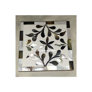 Nuevo diseño de flores de madera con posavasos de nácar para mantener tazas, uso para el hogar, la cocina y la Oficina de los hoteles - Product Image 1