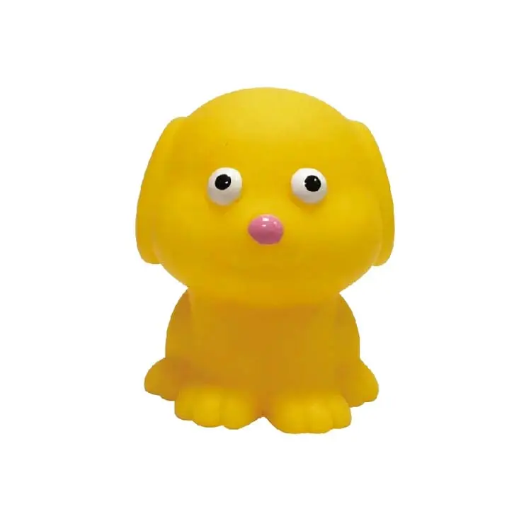 Taiwan Ausgezeichnete Qualität sicher zuverlässig schreie Tier Haustier Vinyl-Spielzeug gelbe Farbe