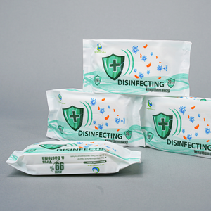 Paquete Kawaii de 20 toallitas húmedas suaves con aroma a hierba de limón para bebés y familias - Product Image 1