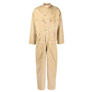 Overoles de trabajo de algodón de una pieza personalizados, traje de seguridad industrial antiestático transpirable con detalles reflectantes - Product Image 2